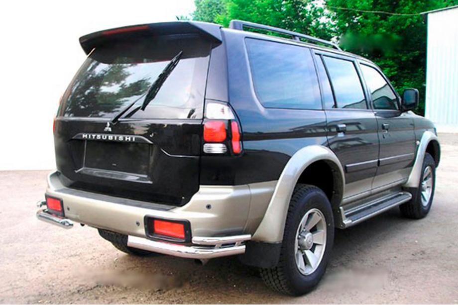 Mitsubishi Pajero Sport 1996-2007 Hintere doppelte Eckschutzrohre (2 Stk, Edelstahl) Image