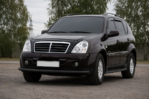 SsangYong Rexton I 2001-2017 Frontschutzbügel ST008 Schwarz (Edelstahl) Foto 1