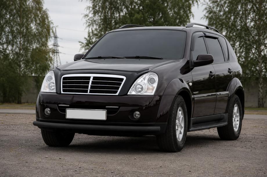 SsangYong Rexton I 2001-2017 Frontschutzbügel ST008 Schwarz (Edelstahl) Image