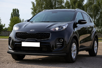 Kia Sportage 2015-2021 Frontschutzbügel ST008 Schwarz (Edelstahl) Foto 1