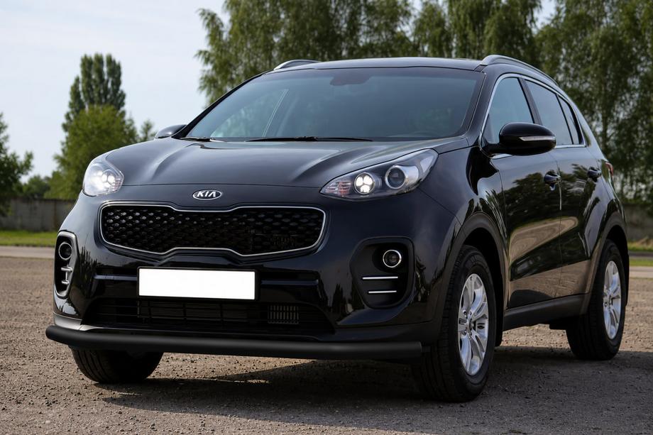 Kia Sportage 2015-2021 Frontschutzbügel ST008 Schwarz (Edelstahl) Image