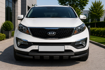 Kia Sorento II XM 2009-2014 Frontschutzbügel ST009-15 Black (2013-2015, Edelstahl) Foto 1