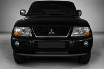Mitsubishi Pajero Wagon III 1999-2006 Frontschutzbügel ST014 Schwarz (Edelstahl) Foto 1
