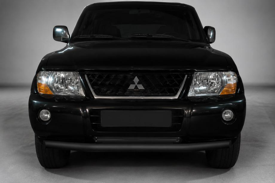 Mitsubishi Pajero Wagon III 1999-2006 Frontschutzbügel ST014 Schwarz (Edelstahl) Image