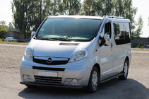 Opel Vivaro 2001–2015 Frontschutzbügel ST014 Schwarz (Edelstahl) Foto 1