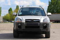 Hyundai Tucson JM 2004- Frontschutzbügel ST014 Schwarz (Edelstahl) Foto 1