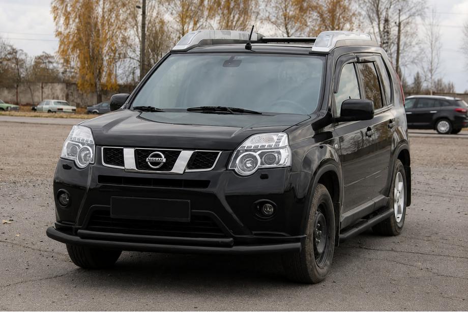Nissan X-trail T31 2007-2014 Frontschutzbügel ST014 Black (Edelstahl) Foto 1