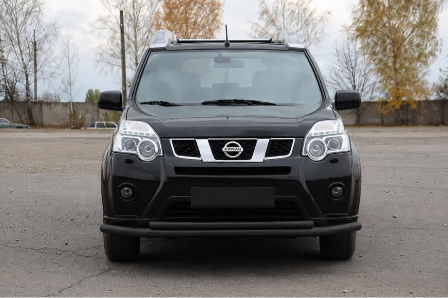 Nissan X-trail T31 2007-2014 Frontschutzbügel ST014 Black (Edelstahl) Foto 3