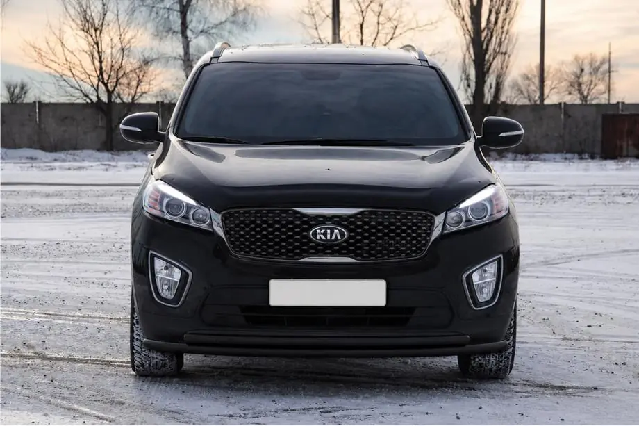 Kia Sorento III UM 2014-2020 Frontschutzbügel ST014 60/42 mm Black (Edelstahl) Foto 3