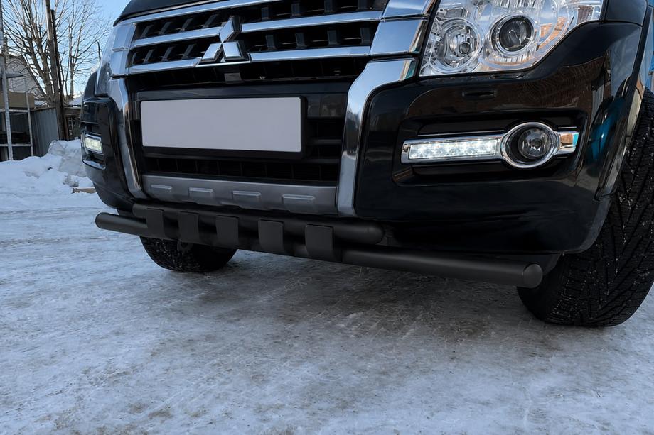 Mitsubishi Pajero Wagon IV 2006-2021 Frontschutzbügel ST015 Black (Edelstahl) Foto 2