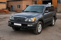 Lexus LX470 1998-2007 Frontschutzbügel ST015 Black (Edelstahl) Foto 3