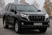 Toyota Land Cruiser Prado 150 2009-2023 Frontschutzbügel ST016-2 Black (Edelstahl) Foto 3