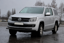 Volkswagen Amarok 2010-2022 Frontbügel ST018-2 Black (Edelstahl) Foto 4