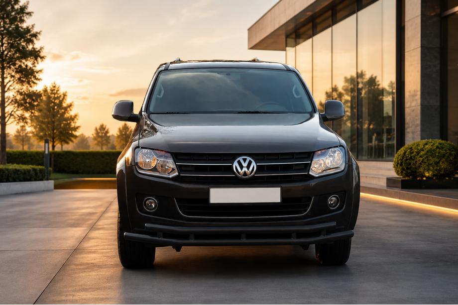Volkswagen Amarok 2010-2022 Frontbügel ST018-2 Black (Edelstahl) Image