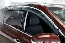 Lexus LS 2007-2017 Windabweiser mit Chromleiste Long (HIC, 4 Stk) Foto 1