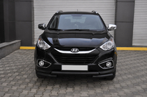 Hyundai IX-35 2010-2015 Frontbügel ST014-1 Black (Edelstahl) Foto 2