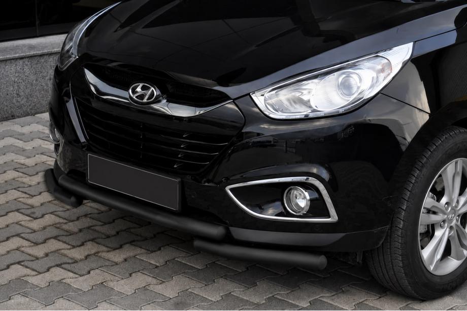 Hyundai IX-35 2010-2015 Frontbügel ST014-1 Black (Edelstahl) Image