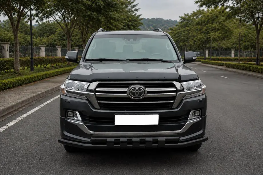 Toyota Land Cruiser 200 2007-2021 Frontschutzbügel ST015 Black (2015+, Edelstahl) Image