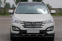 Hyundai Santa Fe 3 2012-2018 Frontschutzbügel ST015 Black (Edelstahl) Foto 1