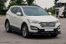 Hyundai Santa Fe 3 2012-2018 Frontschutzbügel ST015 Black (Edelstahl) Foto 3