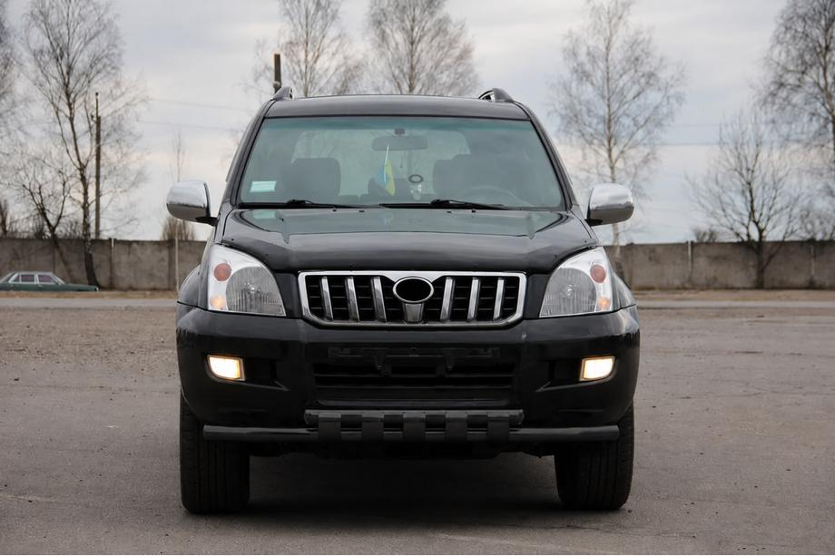 Toyota Land Cruiser Prado 120 2002-2009 Frontschutzbügel ST015 Black (Edelstahl) Image