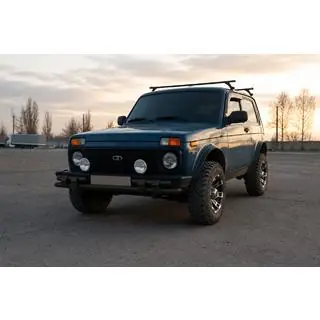 Frontschutzbügel ST015 Black (Edelstahl) Lada Niva und Urban 1977- Foto 2