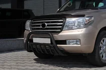 Toyota Land Cruiser 200 2007-2021 Frontbügel WT002 Schwarz (Edelstahl) Foto 3