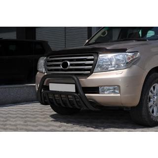 Frontbügel WT002 Schwarz (Edelstahl) Toyota Land Cruiser 200 2007-2021 Foto 3