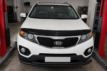 Kia Sorento II XM 2009-2014 Unterer Frontschutzbügel Black (Edelstahl) Foto 1