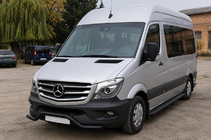 Mercedes Sprinter W906 2006–2018 Vorderer unterer Bügel MBSP.07.F3-04.6 Black (Edelstahl) Foto 1