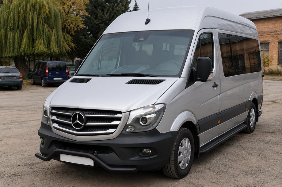 Mercedes Sprinter W906 2006–2018 Vorderer unterer Bügel MBSP.07.F3-04.6 Black (Edelstahl) Image