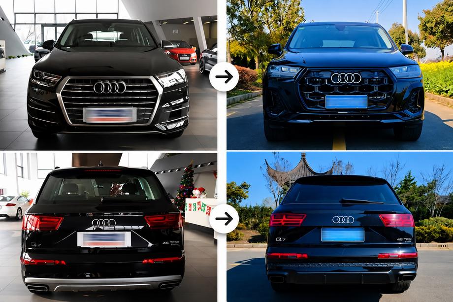 Audi Q7 2015–2026 Karosseriekit (Facelift-Umbau) im 2024-Look (für 2015-2020) Foto 1