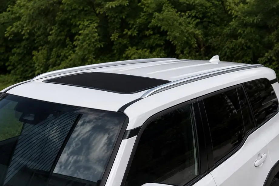 Toyota Land Cruiser Prado 250 2023- Integrierte OEM Dachreling grau (Aluminium) Foto 1
