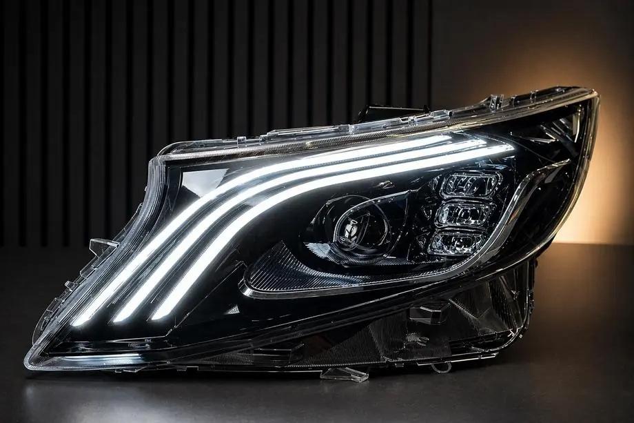 Mercedes Vito/V-class W447 2014- LED-Scheinwerfer im Maybach-Design vorne (für V-class, 2 Stk.) Image