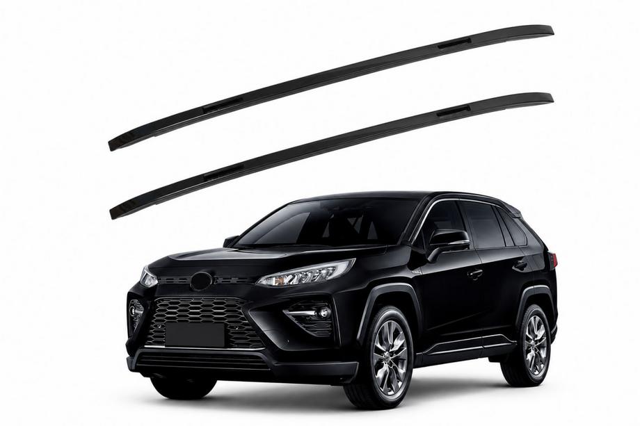 Toyota Rav 4 2019–2025 Integrierte Dachreling schwarz OEM (ABS-Kunststoff, Montage mit Kleber) Foto 1