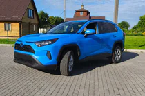 Toyota Rav 4 2019–2025 Integrierte Dachreling schwarz OEM (ABS-Kunststoff) Foto 2
