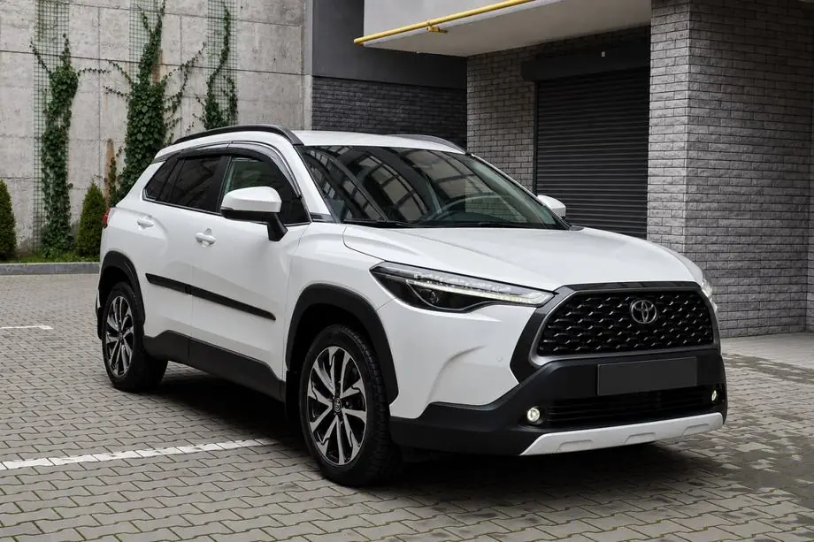 Toyota Corolla Cross 2020- Integrierte Dachreling schwarz OEM (ABS-Kunststoff, Montage mit Kleber) Foto 3