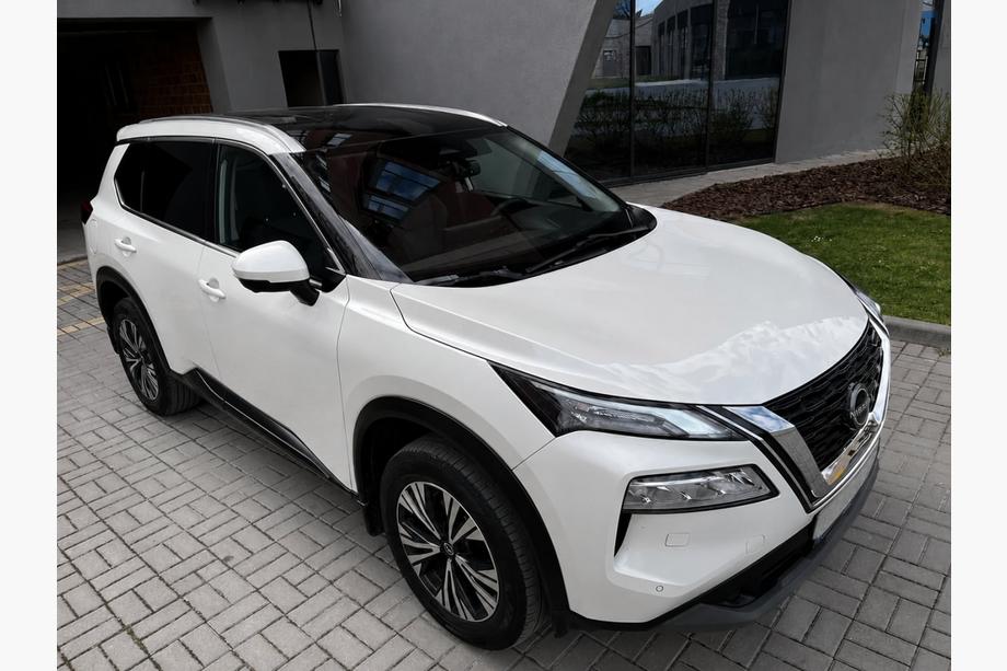 Nissan X-trail T33/Rogue 2022- Integrierte Dachreling grau OEM (Aluminium, Schraubmontage) Foto 3