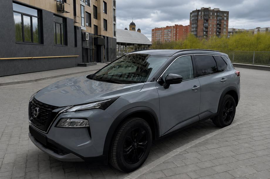 Nissan X-trail T33/Rogue 2022- Integrierte Dachreling schwarz OEM (ABS-Kunststoff) Image
