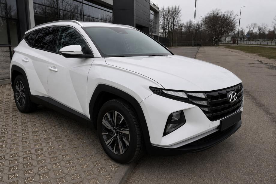 Hyundai Tucson NX4 2021- Integrierte Dachreling grau OEM (Long, Aluminium, Klebemontage) Foto 2