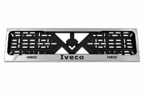 Iveco Kennzeichenhalter Chrom (1 Stk, Edelstahl) Foto 1