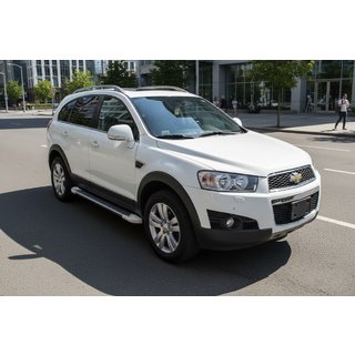 Seitenschweller Allmond White (2 Stk., Aluminium) Chevrolet Captiva 2006-2019 Foto 1