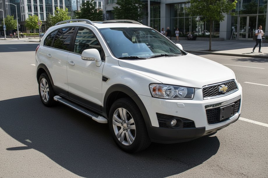Chevrolet Captiva 2006-2019 Seitenschweller Allmond White (2 Stk., Aluminium) Image