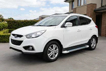 Hyundai IX-35 2010-2015 Seitenschweller Allmond White (2 Stk., Aluminium) Foto 1