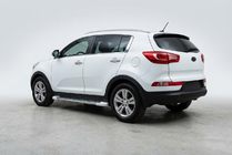 Kia Sportage 2010-2015 Seitenschweller Allmond White (2 Stk., Aluminium) Foto 1
