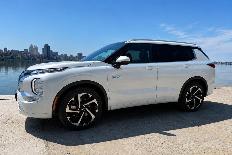 Mitsubishi Outlander 2021- Integrierte OEM Dachreling grau (Aluminium) Image