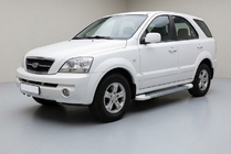 Kia Sorento I BL 2002-2009 Seitenschweller Allmond White (2 Stk., Aluminium) Foto 1