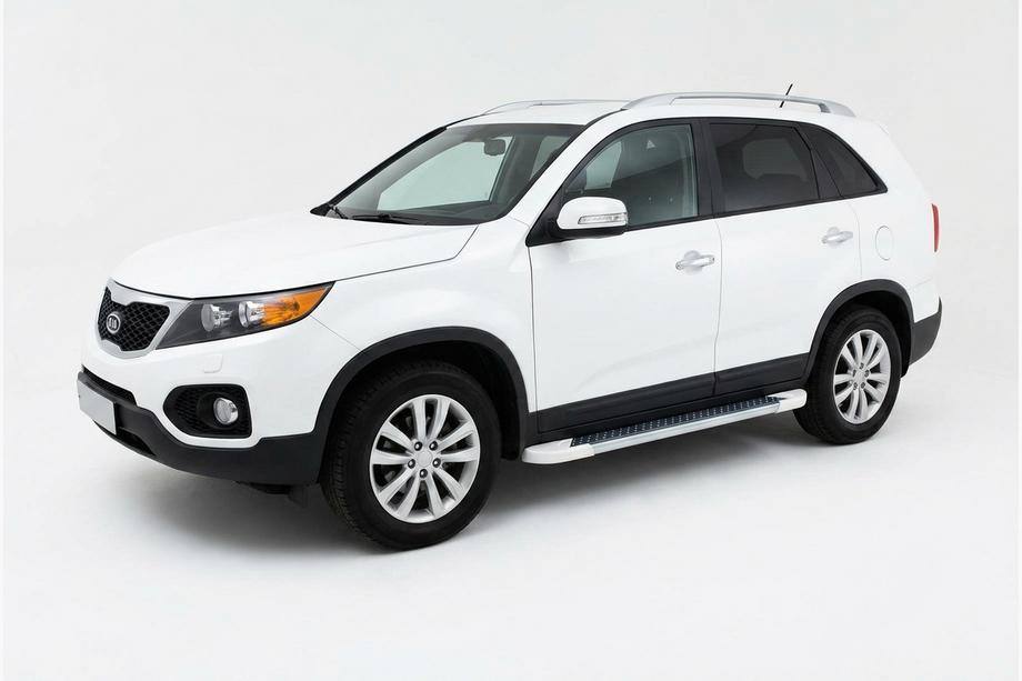 Kia Sorento II XM 2009-2014 Seitenschweller Allmond White (2 Stk., Aluminium) 2013-2016 Image