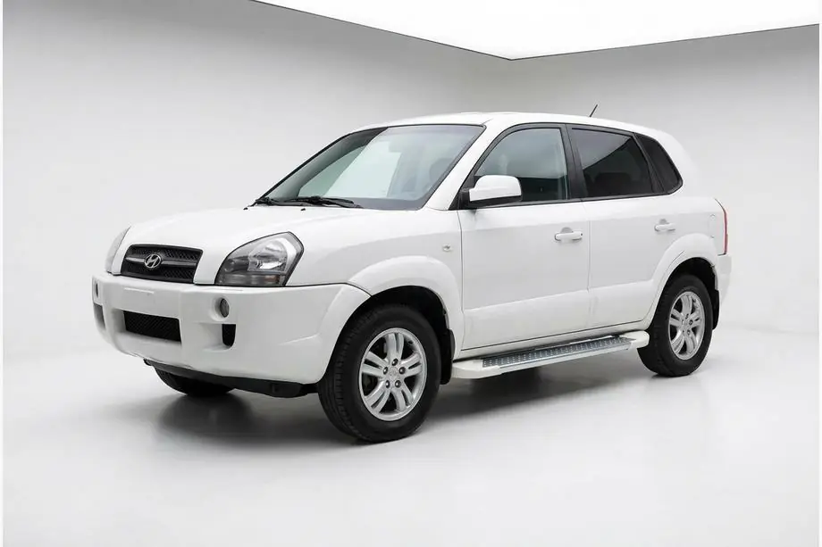 Hyundai Tucson JM 2004- Seitenschweller Allmond White (2 Stk., Aluminium) Image