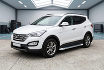 Hyundai Santa Fe 3 2012-2018 Seitenschweller Allmond White (2 Stk., Aluminium) Foto 1